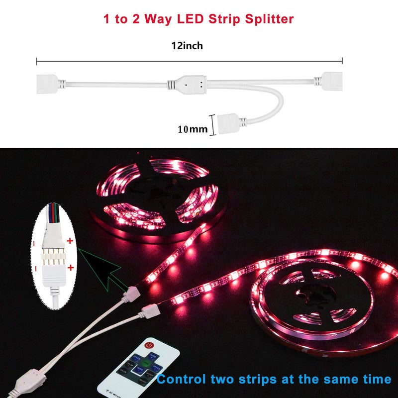 SUPERNIGHT 5 Pin LED Strip Connectors RGBW for 10mm RGBW LED Strip Lights (Full kit) - Image 4